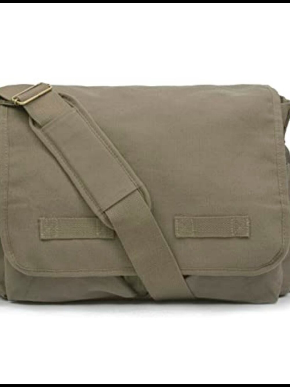 Heavyweight Cotton Canvas Messenger Bag Crossbody Shoulder Bag